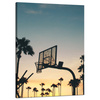Canvas Print Youth Basketball Sunset 50X70