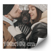 Your photo on the 100x100 cm designer poster