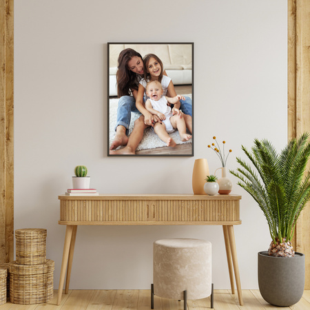 Your photo as a poster + yellow frame 30x40 cm