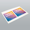 STICKERS with LOGO Square with print Waterproof Text Photo 10x10 cm