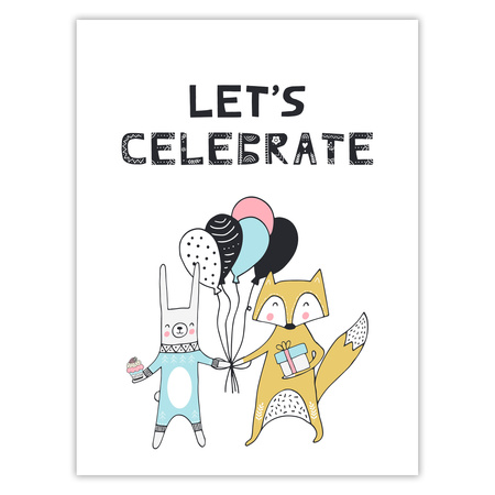 Let's celebrate Birthday Poster_2 30X40 cm + black frame