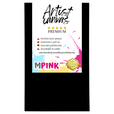 Painting canvas 50X90 cm Black canvas Ideal for painting