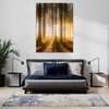 Canvas Print Sun in the Forest Light Tree 40x120 cm