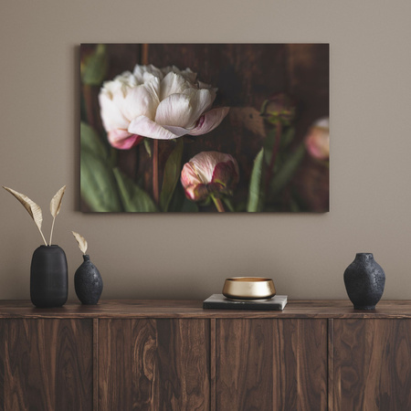 Canvas Print Botany Peonies 40x30 cm