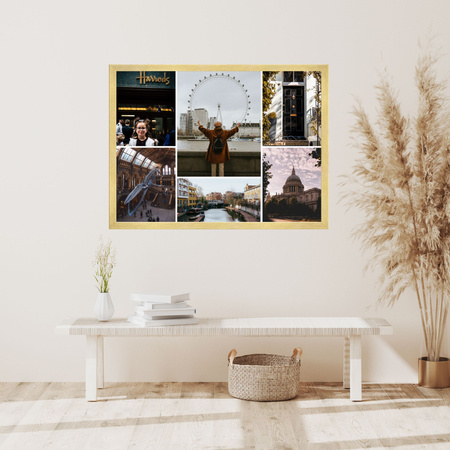 Your photo as a poster + white frame 30x24 cm