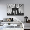 Canvas Print Architecture Brooklyn Bridge 40x30 cm