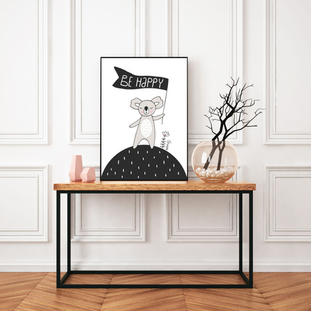 Be happy Birthday Poster 40X50 cm + silver frame
