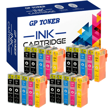 Set of 20x Replacement ink cartridges for HP DeskJet 3070 4620 7515 GP-H364XL CMYKK x4 GP
