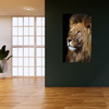 Canvas Print Terrible Majestic Lion Animal 80x120 cm