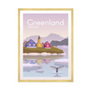 Poster Greenland 40X50 cm + gold frame