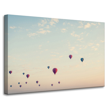 Canvas Print Youth Balloons Sky 90x60