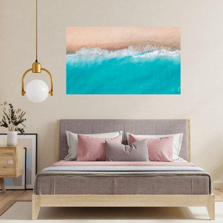 Canvas Print Water Waves Beach Sand 100x80 cm