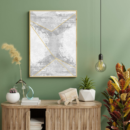 Poster Abstraction_3 40X50 cm + gold frame