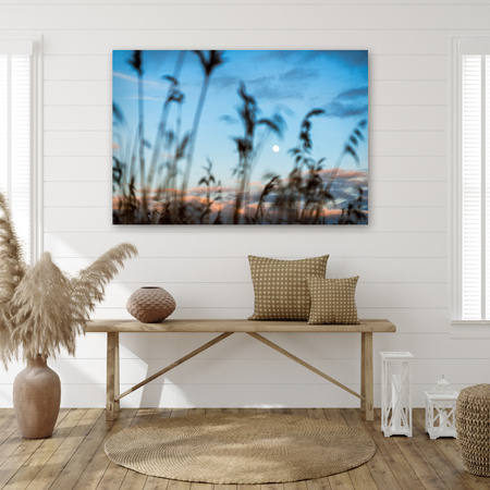 Canvas Print Nature Glade Meadow Sunrise 120x60