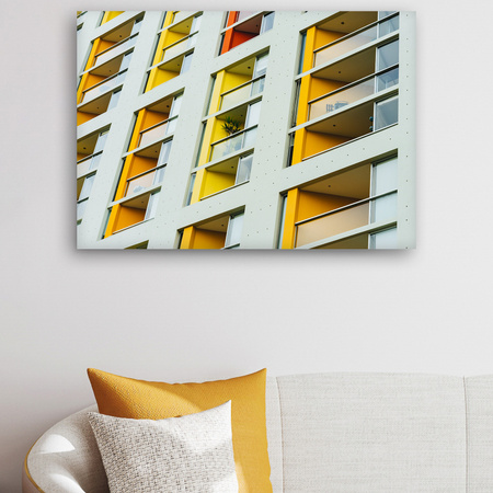 Canvas Print Apartment Building Block 90x60