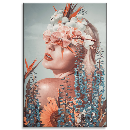 Canvas Print Woman Nature Beauty Nature 80x120 cm