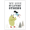 Children's poster We rise by lifting others 50X70 cm + gold frame