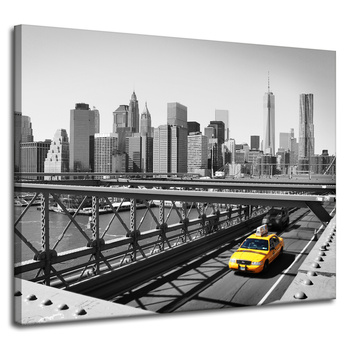 Canvas Print Architecture New York Taxi 100X80 cm