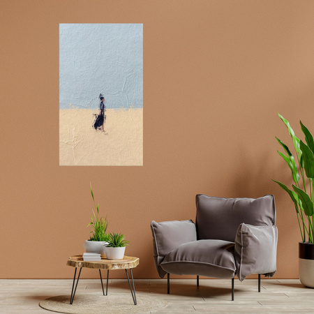 Canvas Print Abstract Woman on Sand Art 80x120 cm
