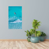 Canvas Print Boat on the Sea Water Blue 80x120 cm