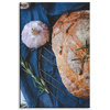 Canvas Print Bread Garlic Breakfast Rosemary Vintage 80x120