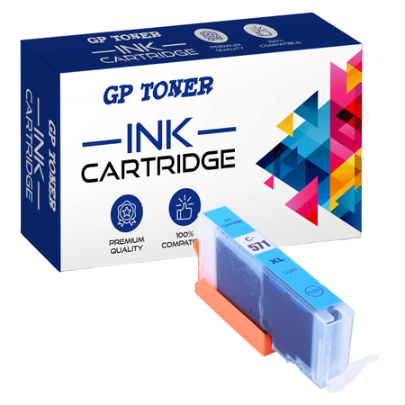 Replacement Ink for Canon GP-C571XLC MG5750 MG6850 MG7750 TS5050 GP-C571XL C