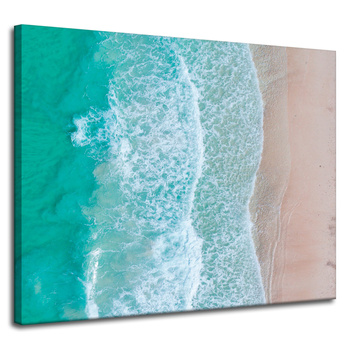 Canvas Print Ocean Waves Nature Beach 100x80 cm