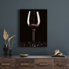 Canvas Print Kitchen Glass of Wine 40x60 cm