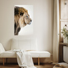 Canvas Print Gazing Lion Nature Face 80x120 cm