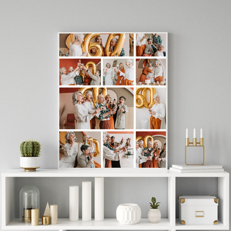 Your photo as a poster + grey frame 50x70 cm
