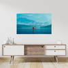 Canvas Print Man on Kayak Mountains Water Nature 100x80 cm