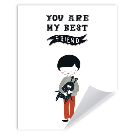 Children's poster You are may best friend 24X30 cm