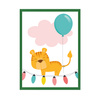 Children's Tigger poster 21X29.7 cm + green frame