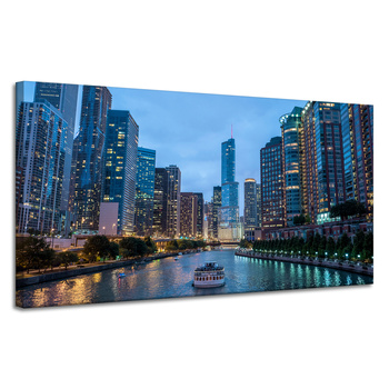 Canvas Print Chicago Architecture 120X60 cm