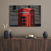 Canvas Print Architecture Telephone Booth London 120X60 cm