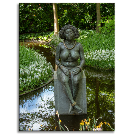 Canvas Print Architecture Sculpture of a woman 30x40 cm