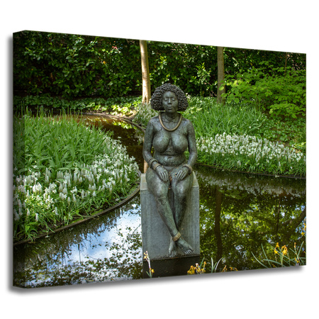Canvas Print Architecture Sculpture of a woman 40x30 cm