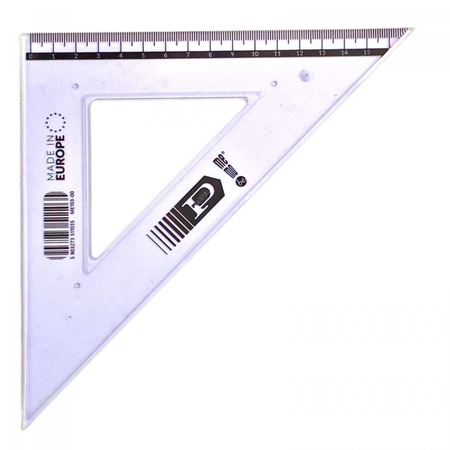 Set square transparent 25cm 45 degrees ME-25