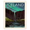 Poster Country of Iceland 40X50 cm + gold frame
