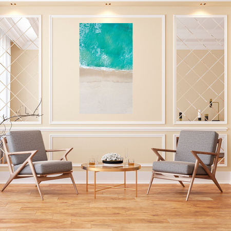 Canvas Print Water Beach Waves Sun 80x120 cm