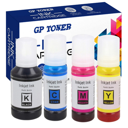 Set of 4x Replacement Ink For Epson EcoTank 2710 2726 1810GP-E102/104CMYK