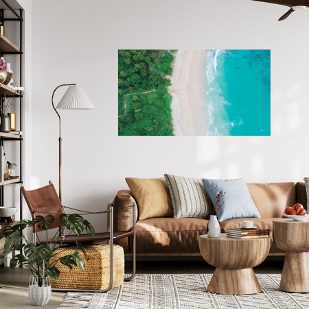 Canvas Print Sea Waves Sand Nature 100x80 cm