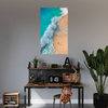 Canvas Print Man on Beach Waves Water Sun 80x120 cm