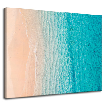Canvas Print Beach and Sea Water Waves Nature 100x80 cm