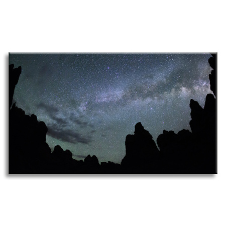 Canvas Print Nature Space Mountains Darkness Night 90x60