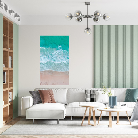 Canvas Print Water Foam Waves Sea Nature 80x120 cm