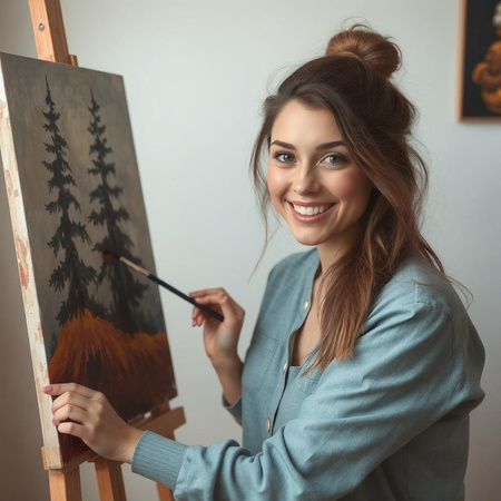 Painting canvas 70X110 cm Black canvas Ideal for painting