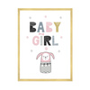 Children's poster Baby girl 40X50 cm + gold frame