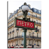 Canvas Print Architecture Paris Metro 50x70 cm