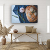 Canvas Print Bread Garlic Breakfast Rosemary Vintage 90x60